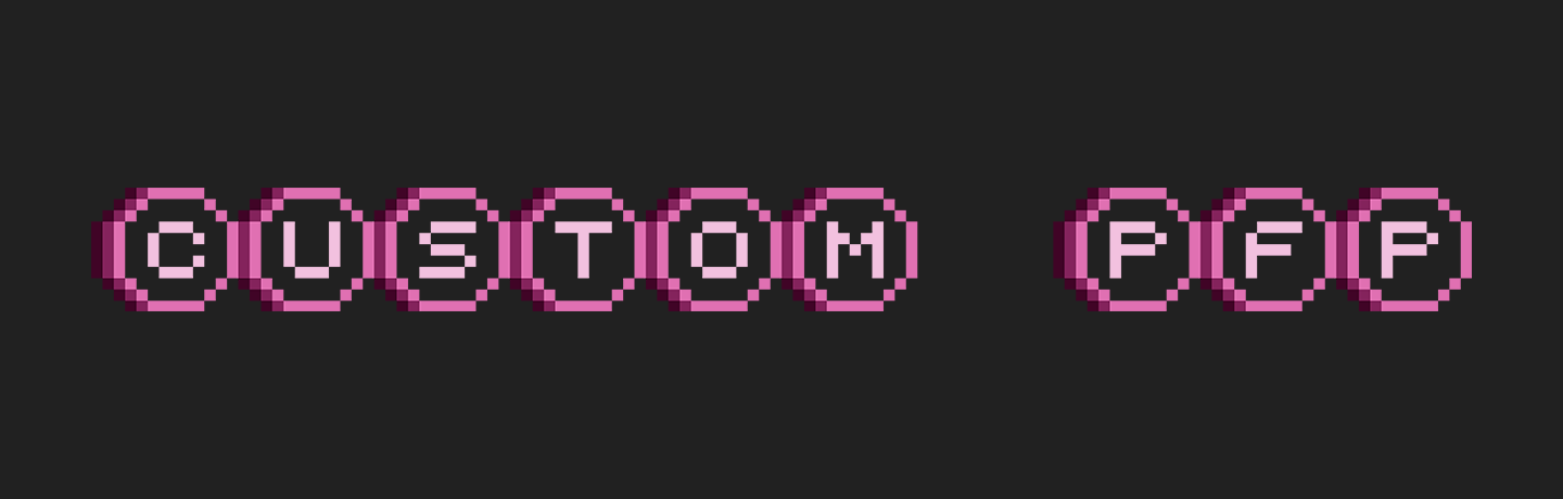 Custom PFPs banner